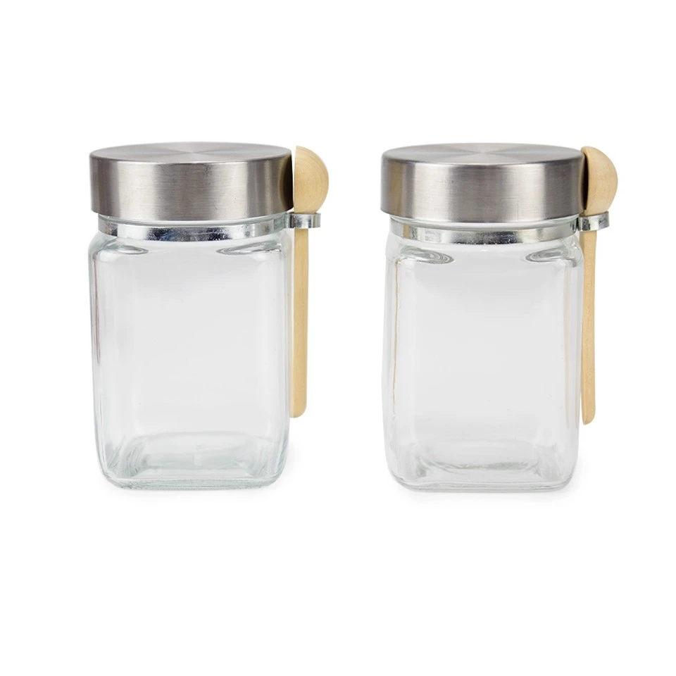 glass spice empty containers